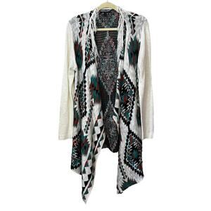 Allison Brittney Womens Cardigan Duster‎ Sweater Size XL Native Western Bohemian
